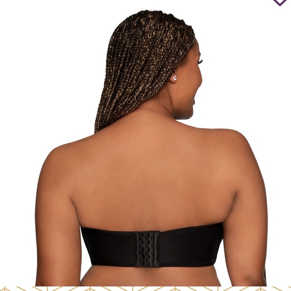 NWT VANITY FAIR 74380 Beauty Back Strapless Underwire Bra Women’s Black Size 34B - Picture 3 of 16